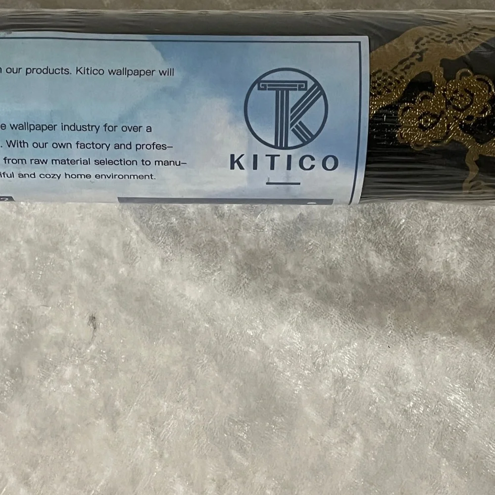 Renter friendly wallpaper,Black & Gold